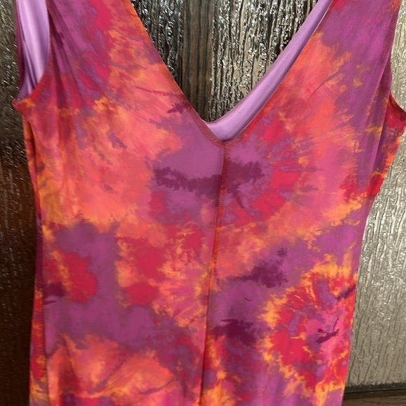 Ronny Kobo Tie Dye Mesh Maxi Dress size medium - Picture 15 of 16